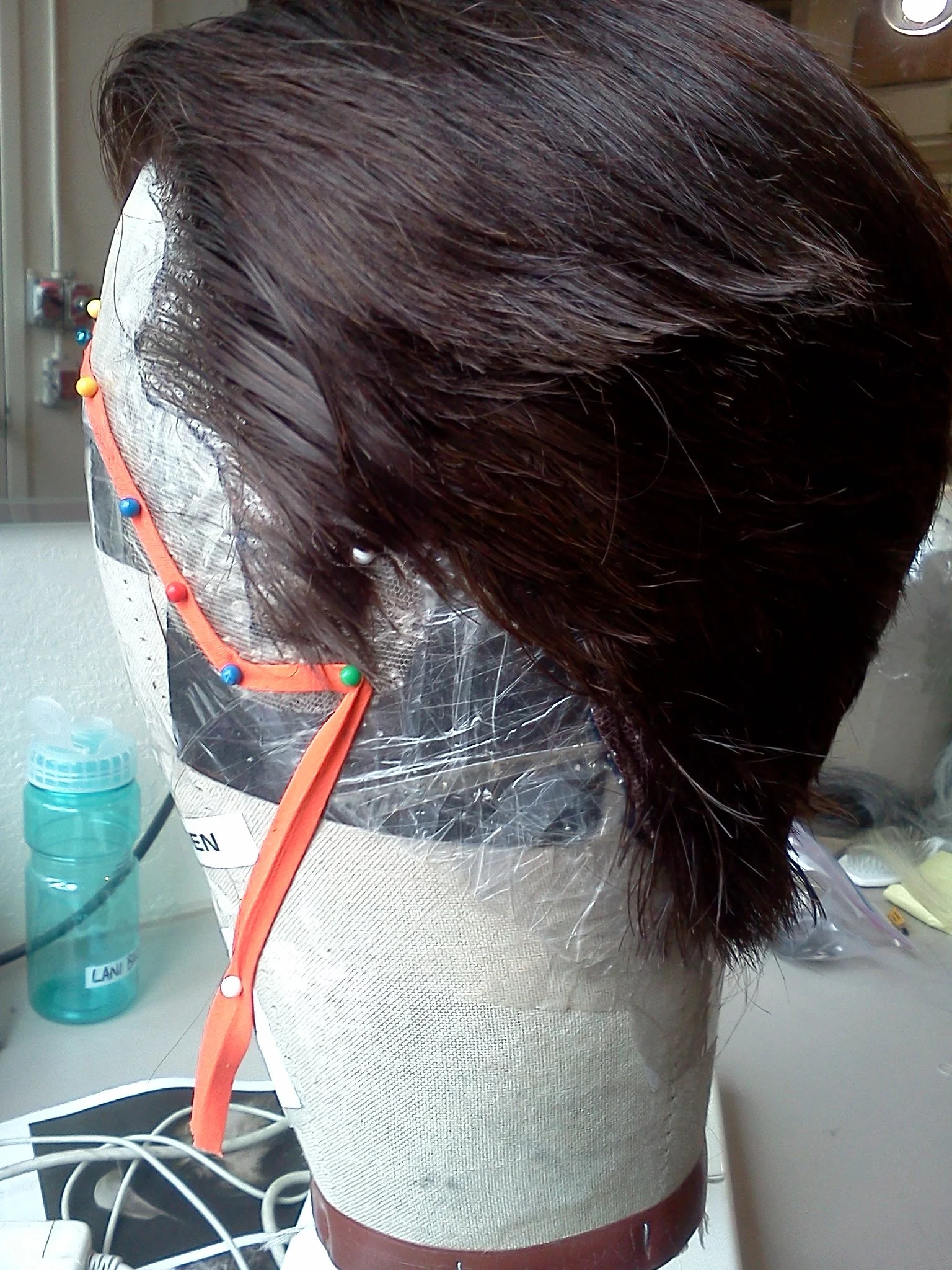 Fully ventilated wig for an opera singer at The Santa Fe Opera