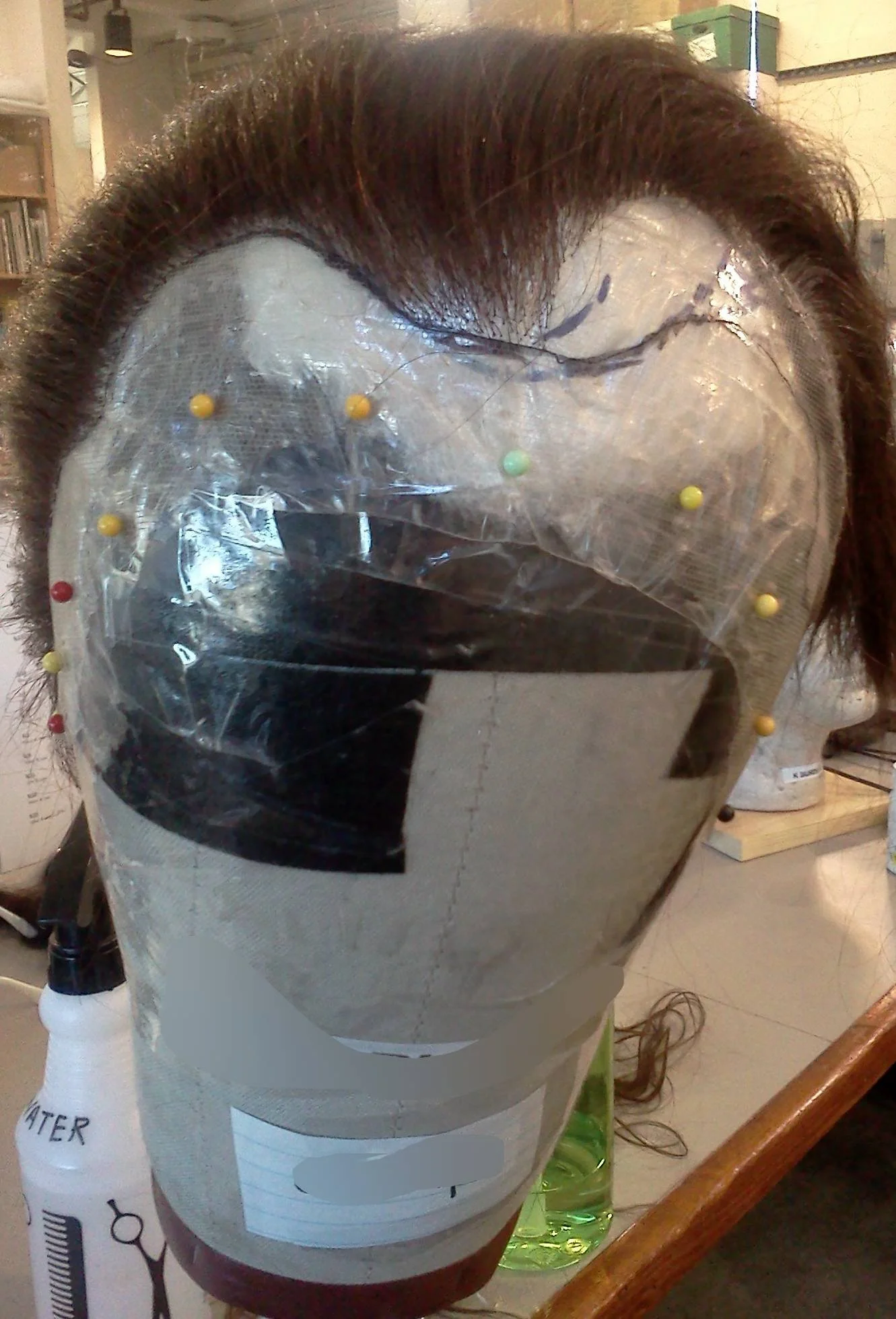 Fully ventilated wig for an opera singer at The Santa Fe Opera