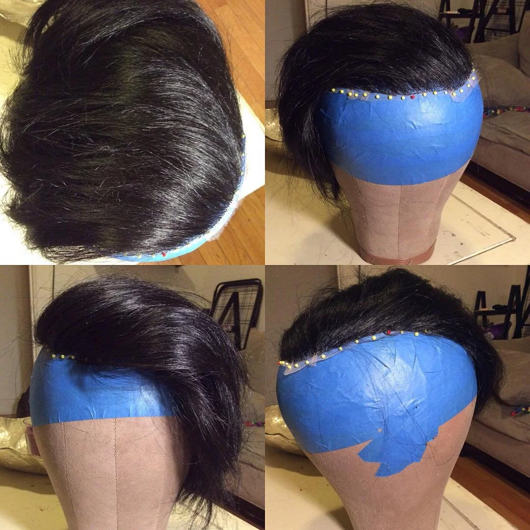 Hair topper built for client at private studio