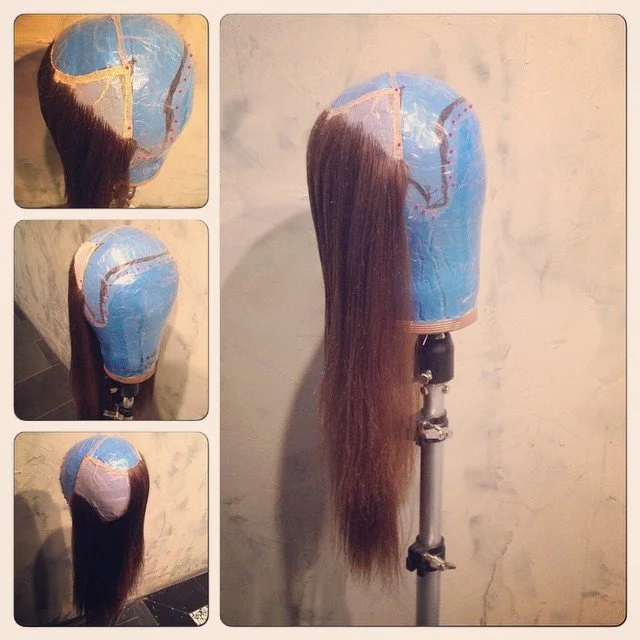 Full wig built for client at private studio
