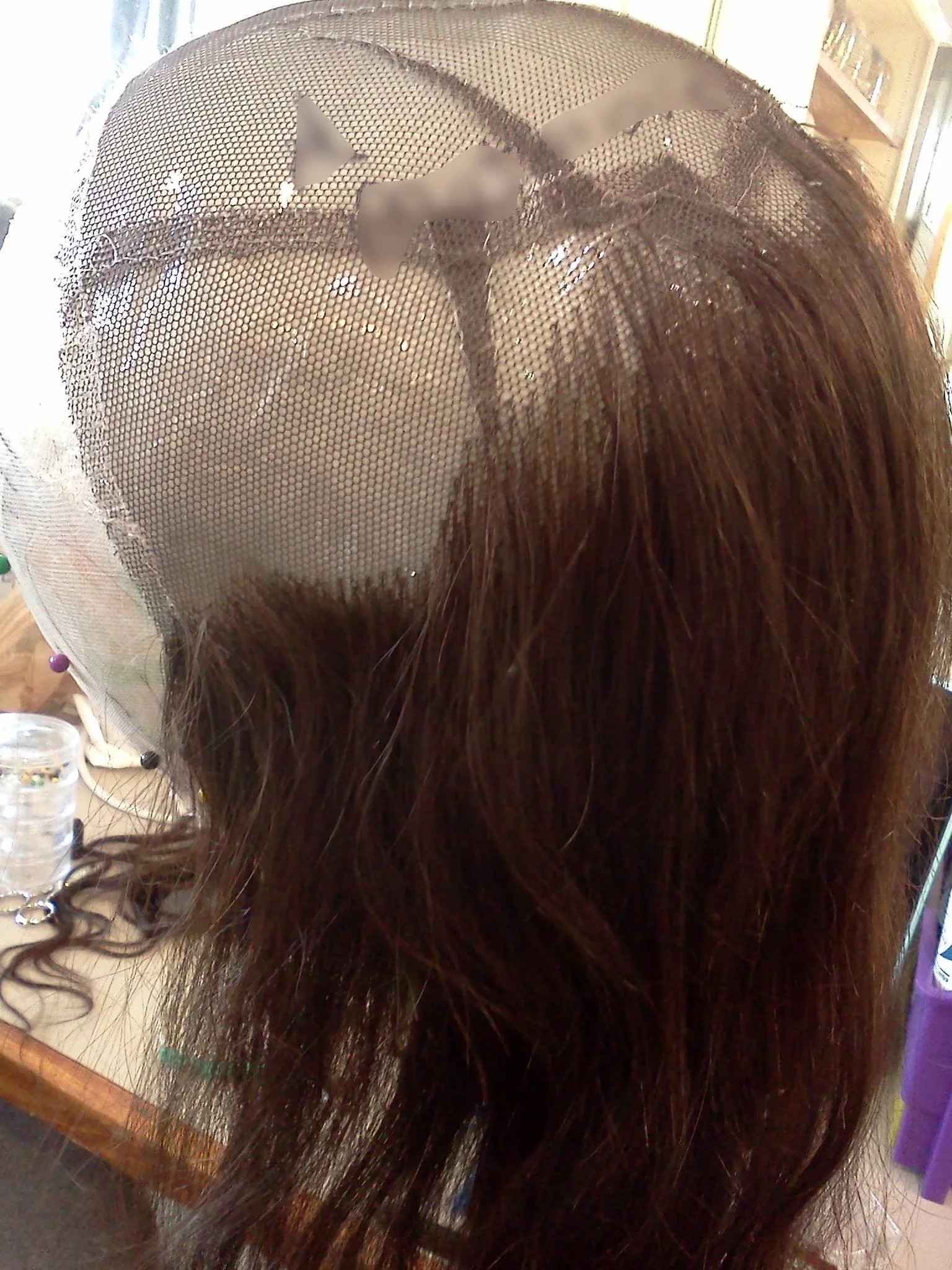 Fully ventilated wig for an opera singer at The Santa Fe Opera
