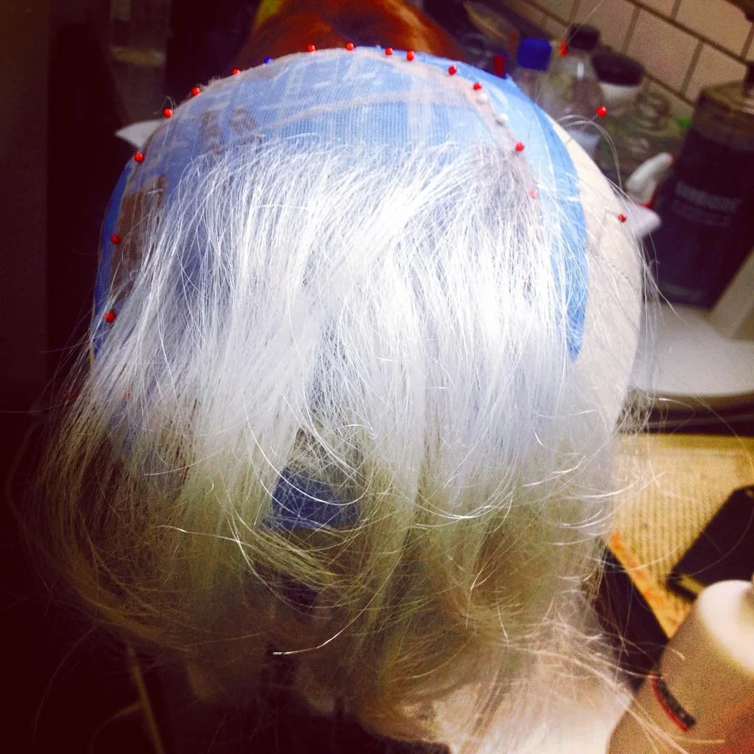 Hair topper built for client at private studio