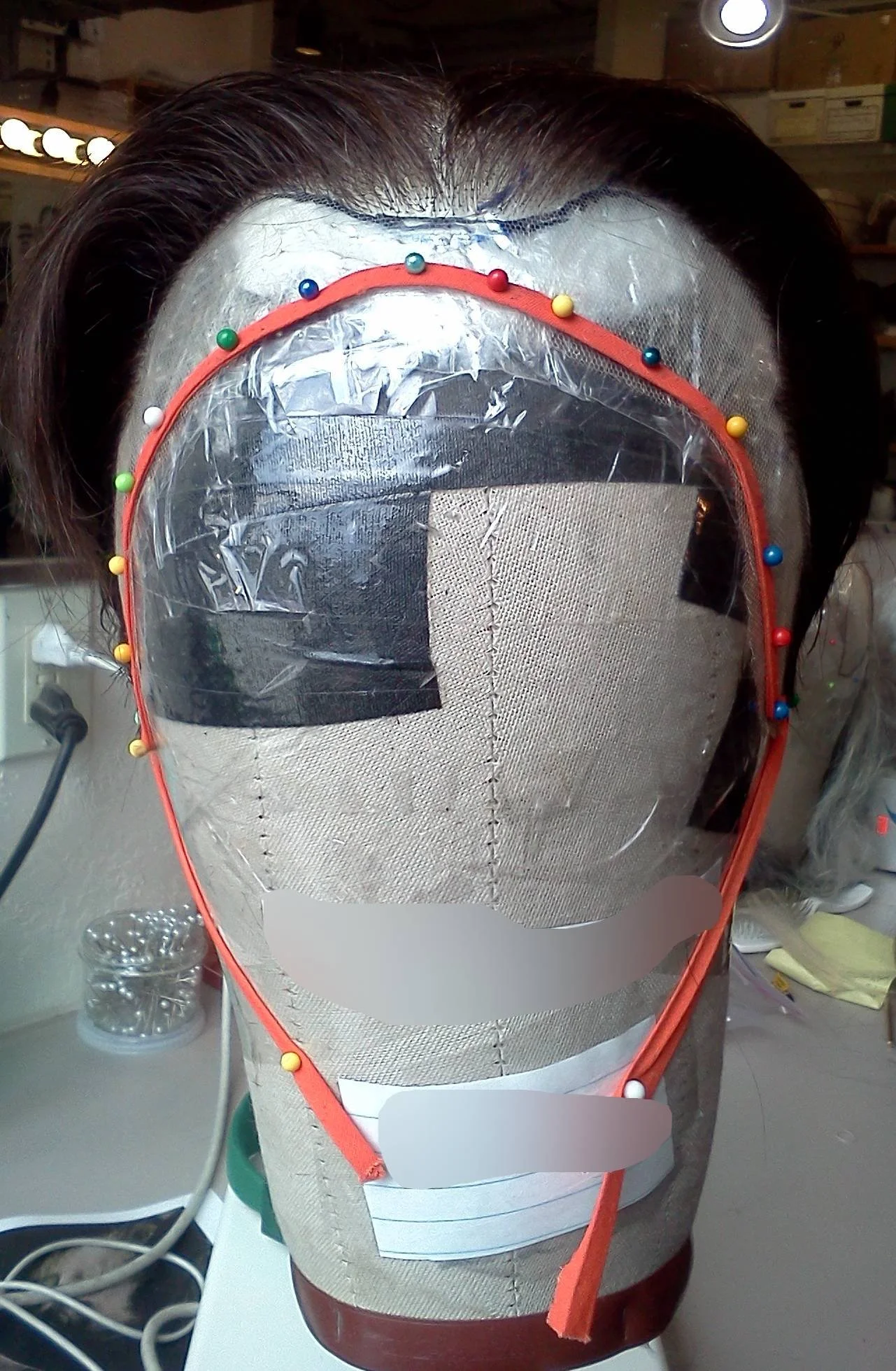Fully ventilated wig for an opera singer at The Santa Fe Opera