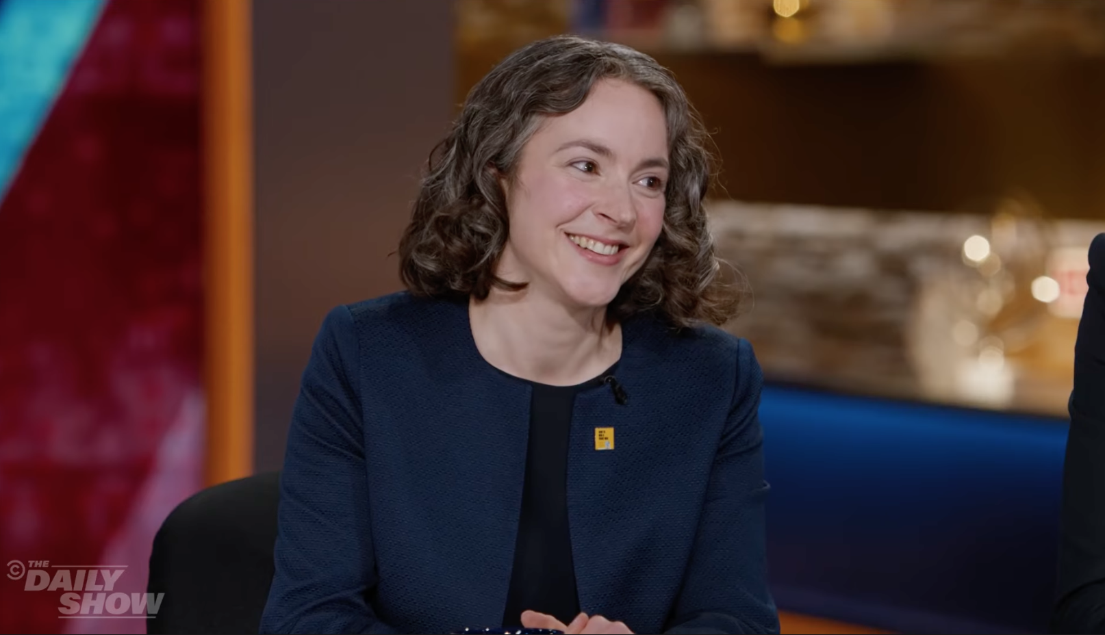 Makeup, hair, and grooming for Soumaya Keynes on The Daily Show