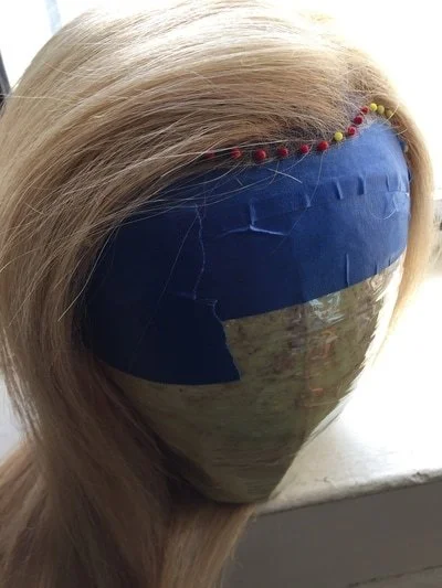 Hair topper built for client at private studio