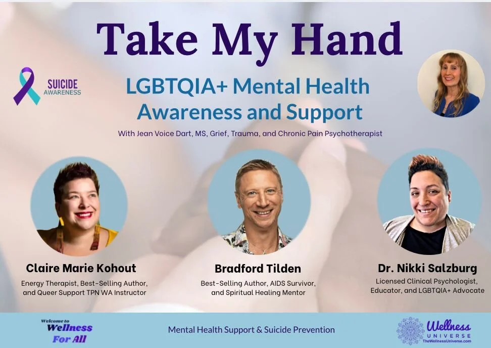 Take My Hand: LGBTQIA+ Mental Health Awareness and Support
