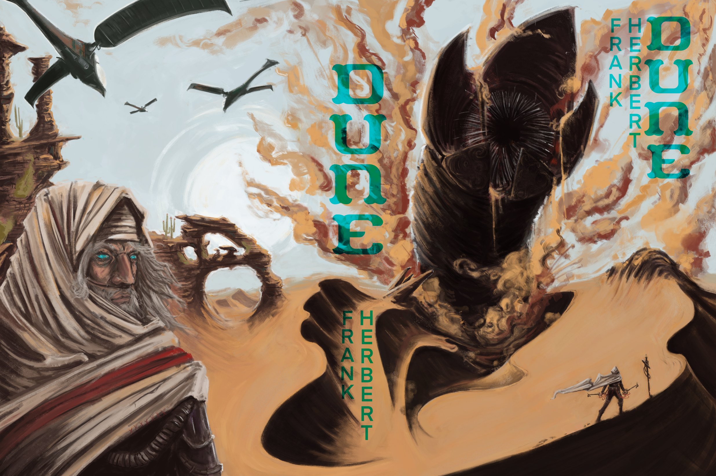 Personal Project book cover for "Dune" by Frank Herbert