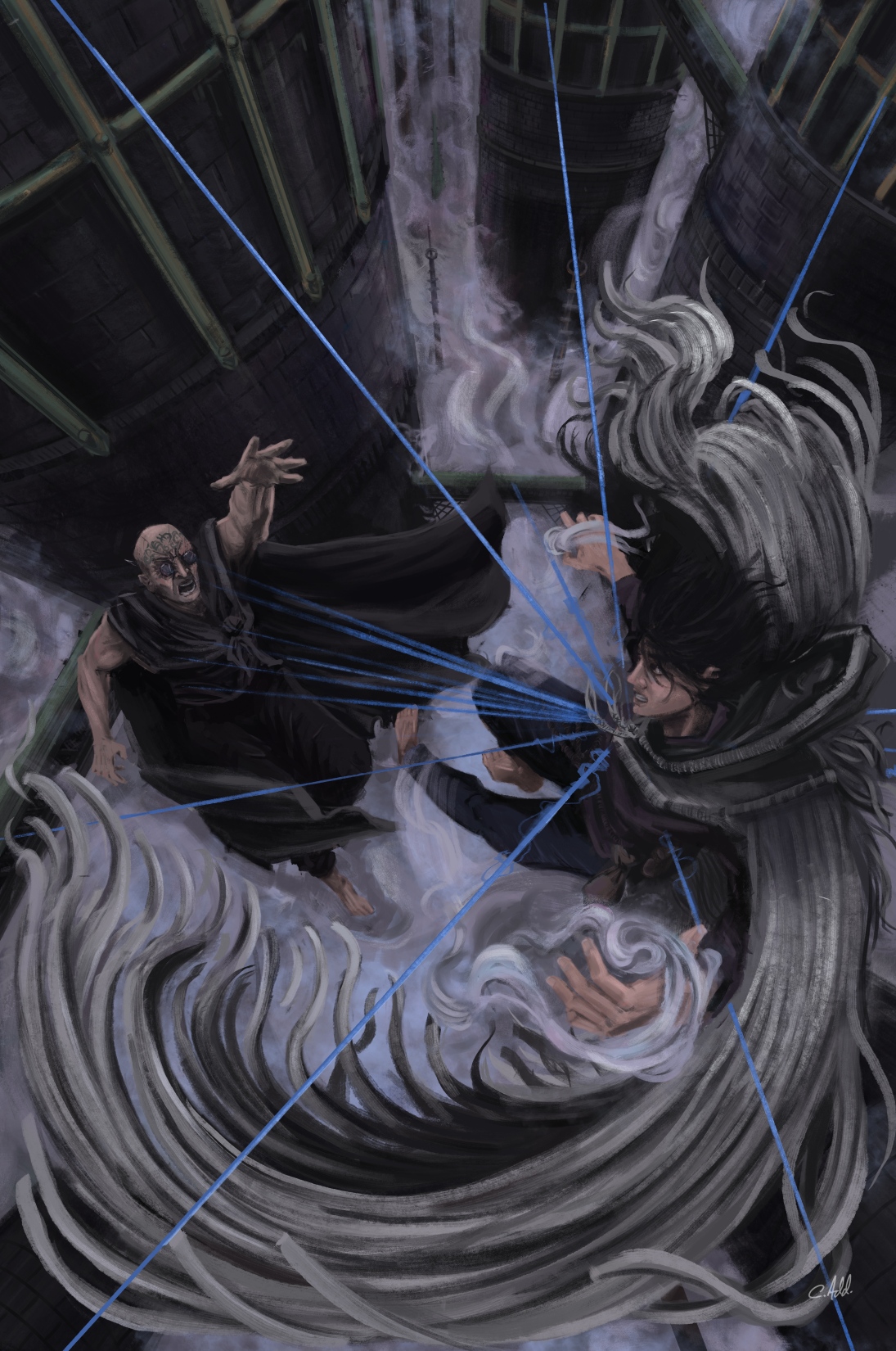 Fan illustration of Brandon Sanderson's "Mistborn: The Hero of Ages"