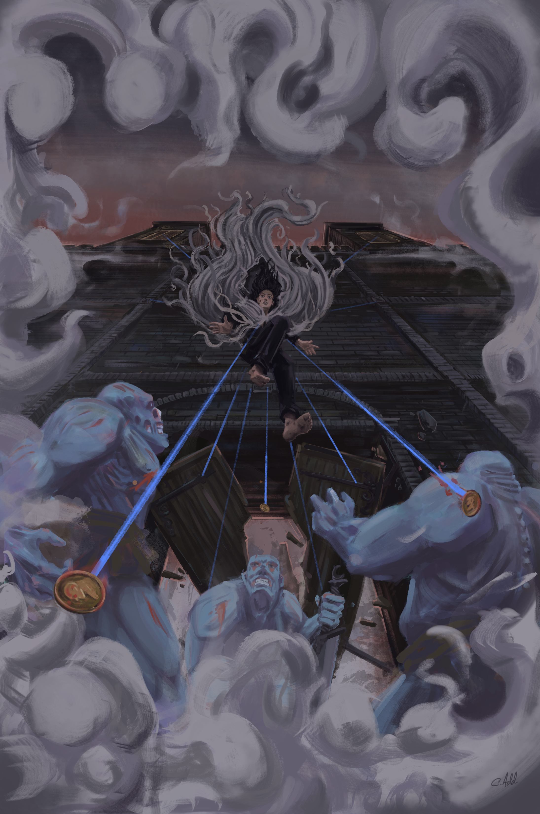 Fan illustration of Brandon Sanderson's "Mistborn: The Well of Ascension" 