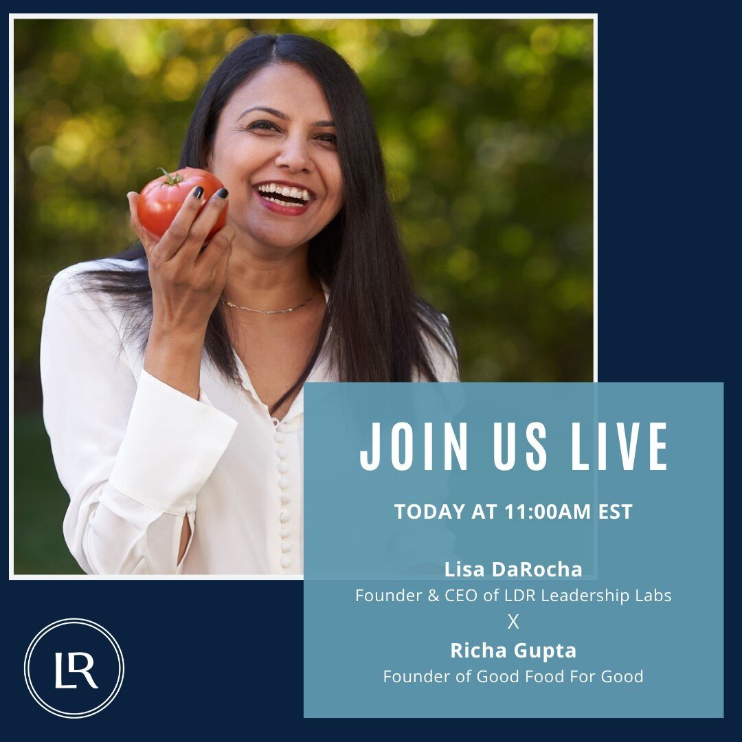 Mark your calendars for today at 11:00AM EST!⠀⠀⠀⠀⠀⠀⠀⠀⠀
⠀⠀⠀⠀⠀⠀⠀⠀⠀
I'm going live with Richa Gupta (@my_foodstory) from Good Food For Good (@goodfoodforgood), a company that makes food with organic ingredients you can be proud to put in your body. For 