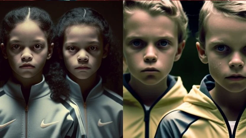 AI-Generated Nike Concept Inspired by Iconic "The Shining" Twins
