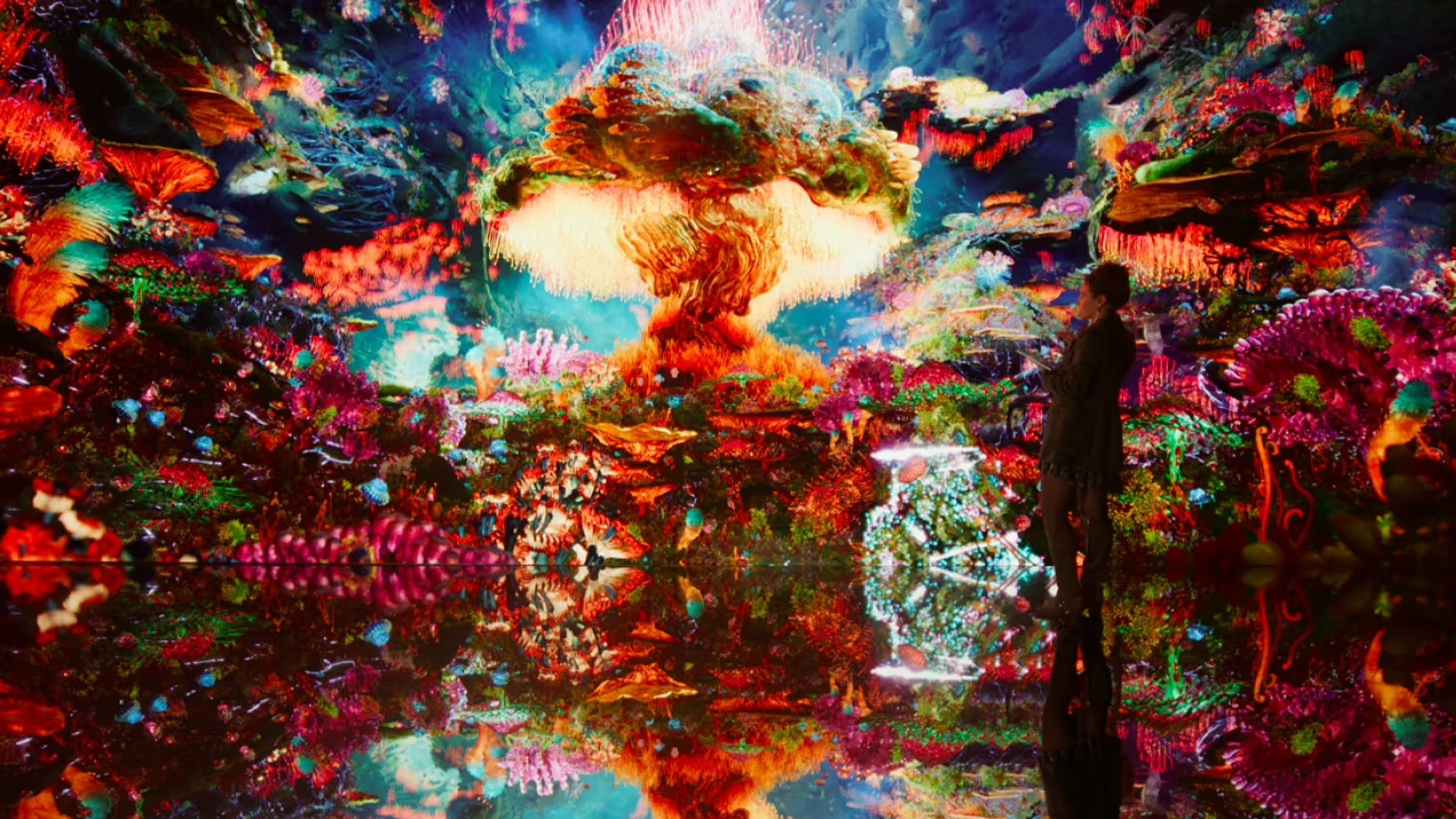 Refik Anadol Unveils Innovative Open-Source Generative AI-Model at WEF 2024