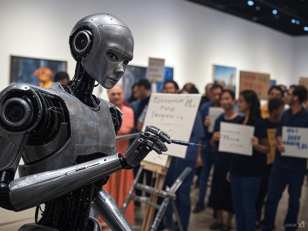 Christie's AI Art Auction Ignites Debate Over Creativity and Copyright