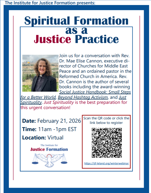 IJF Winter Webinar: Spiritual Formation as a Justice Practice (VIRTUAL)
