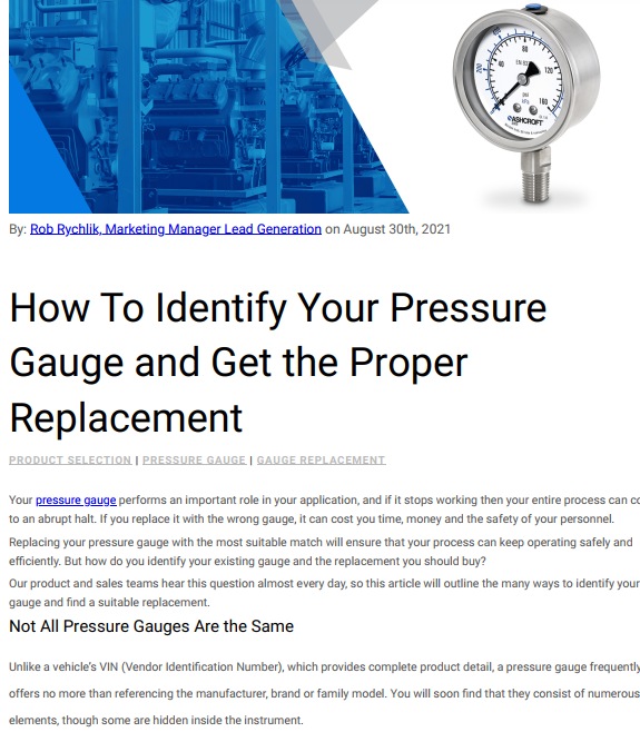 BLOG: Identifying Pressure Gauges {Ghostwritten)