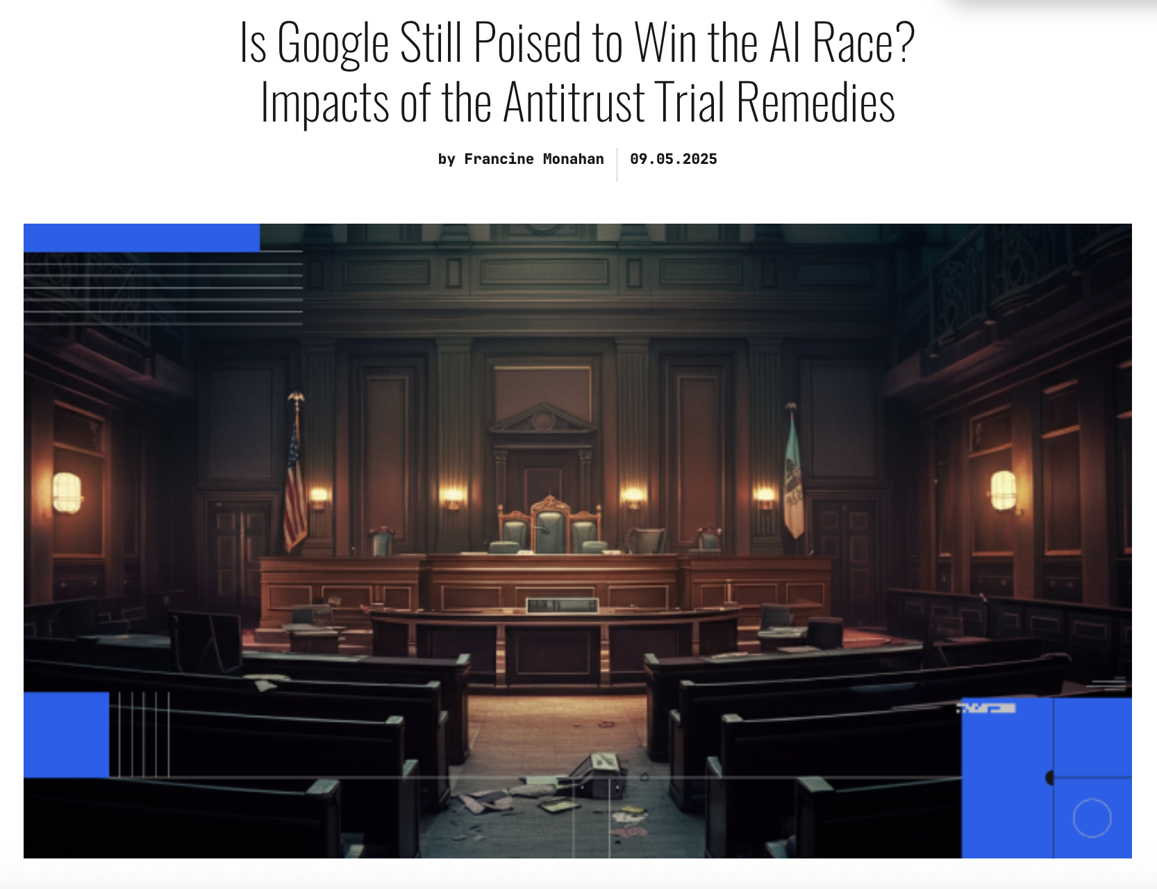 BLOG: Is Google Still Poised to Win the AI Race? Impacts of the Antitrust Trial Remedies