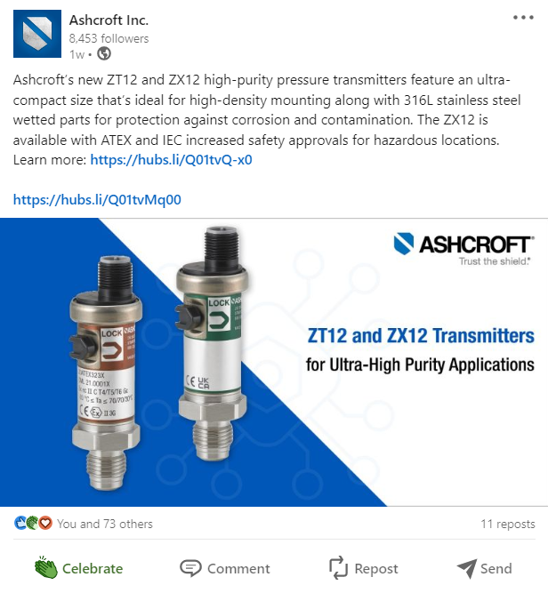 SOCIAL POST: New product post on LinkedIn