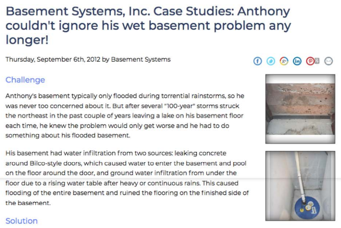 CASE STUDY: Basement Waterproofing Project