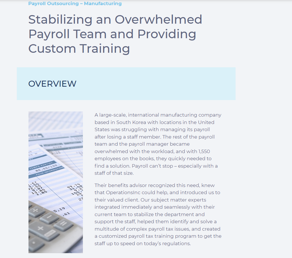 CASE STUDY: Payroll Project