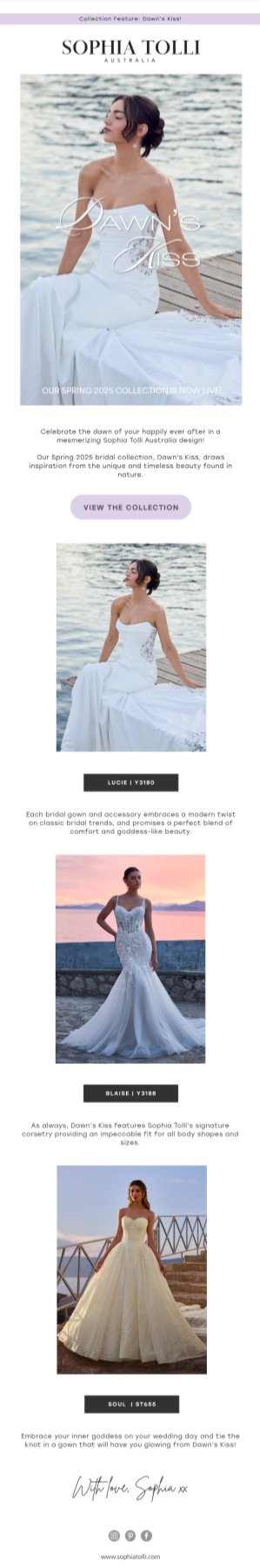 sophia tolli consumer email - SP25
