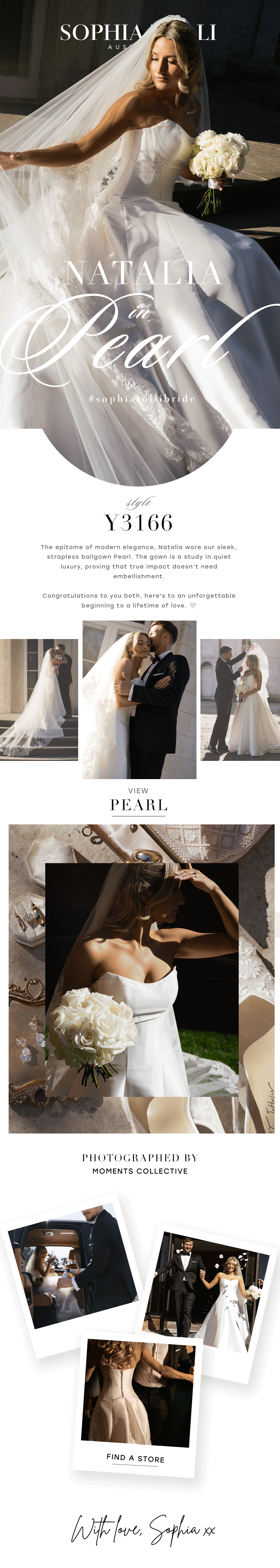 Sophia Tolli Australia, Consumer Email Campaign, Real Bride Template, Adobe Ps