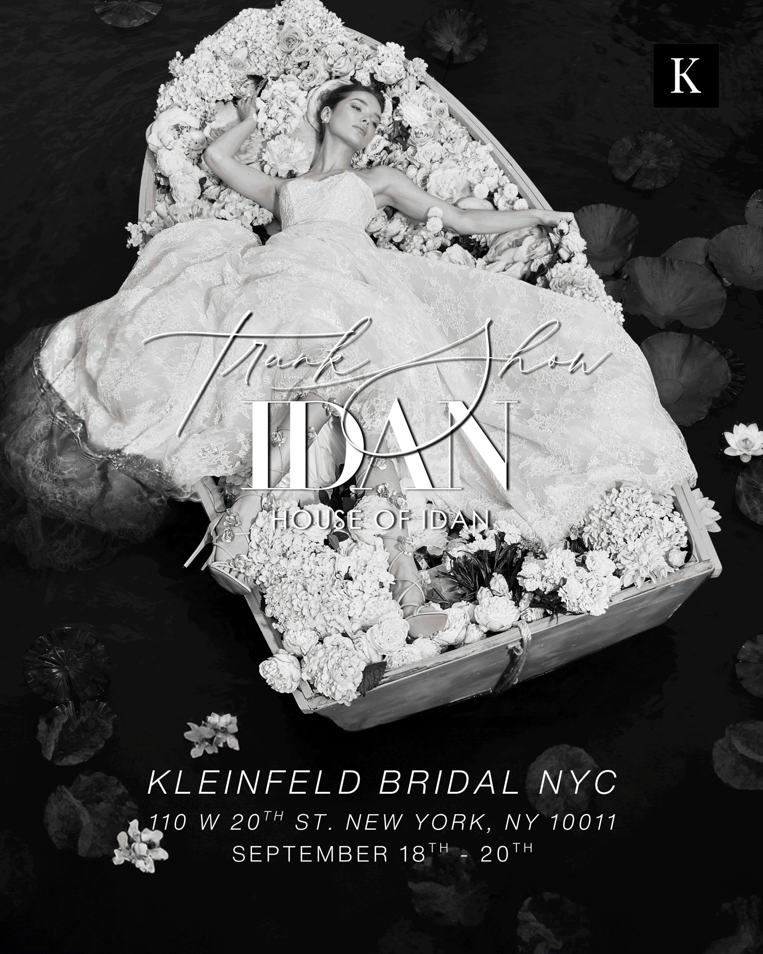 @idancohenofficial X Kleinfeld Bridal, Instagram Trunk Show Carousel, Adobe Ps / Canva 