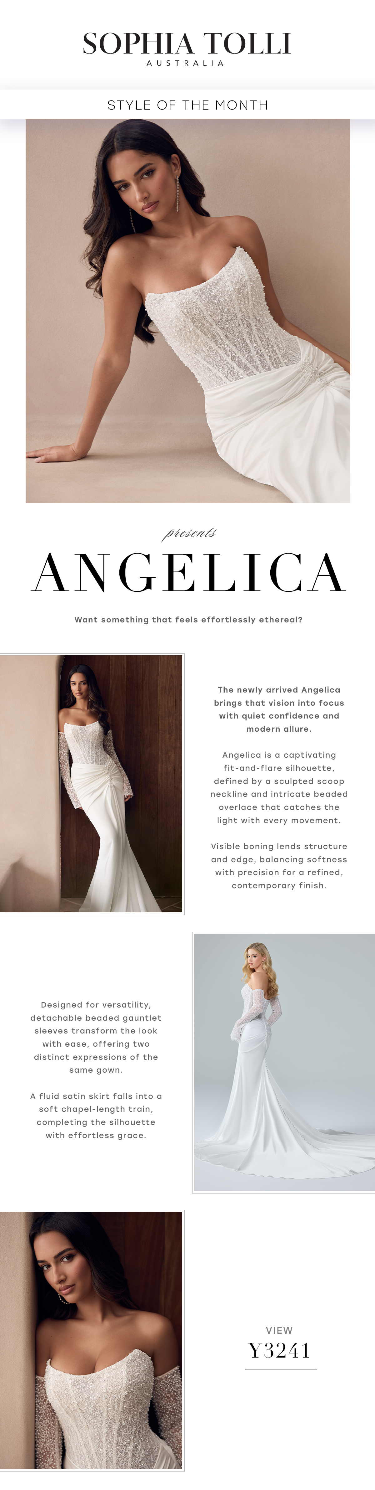 Sophia Tolli Australia, Consumer Email Campaign, Style Feature Template, Adobe Ps