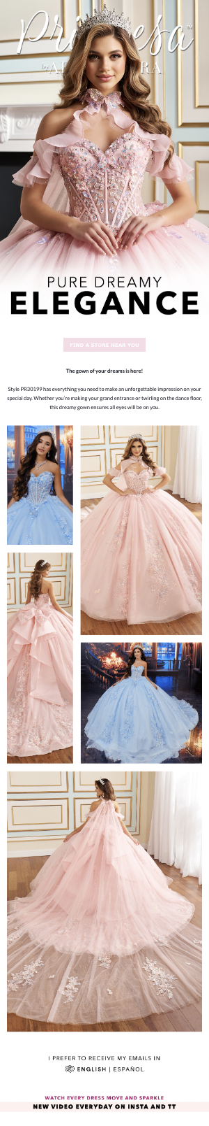 princesa consumer email - feature style SP25