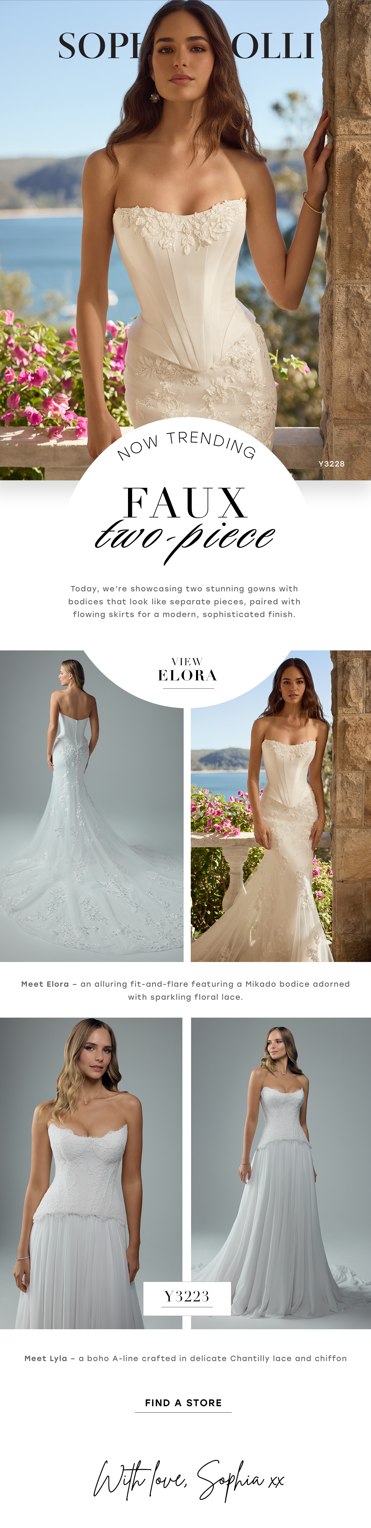 Sophia Tolli Australia, Consumer Email Campaign, Now Trending Template, Adobe Ps