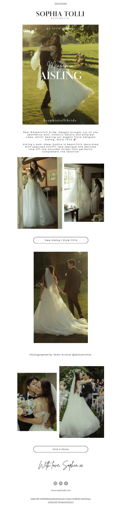 sophia tolli consumer email - as seen on you