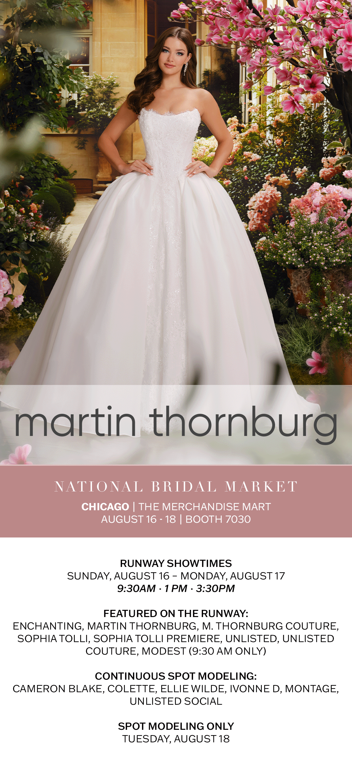 Digital Textcard, National Bridal Market Chicago 2026, Adobe Ps