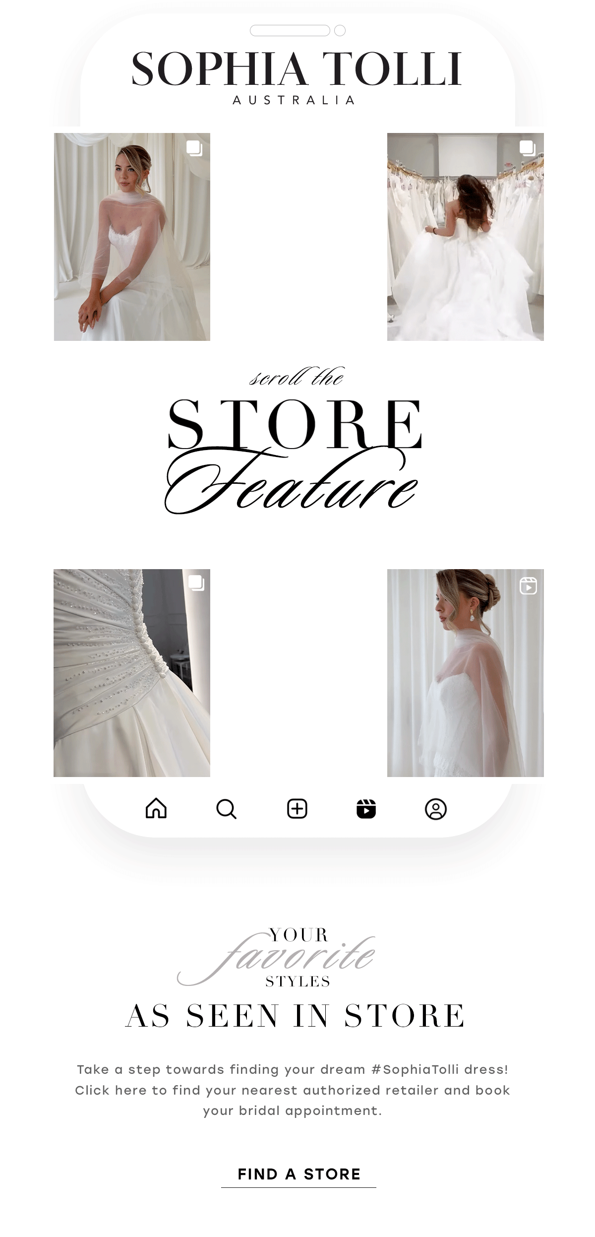 Sophia Tolli Australia, Consumer Email Marketing: Email Hero Image GIF, Adobe Ps