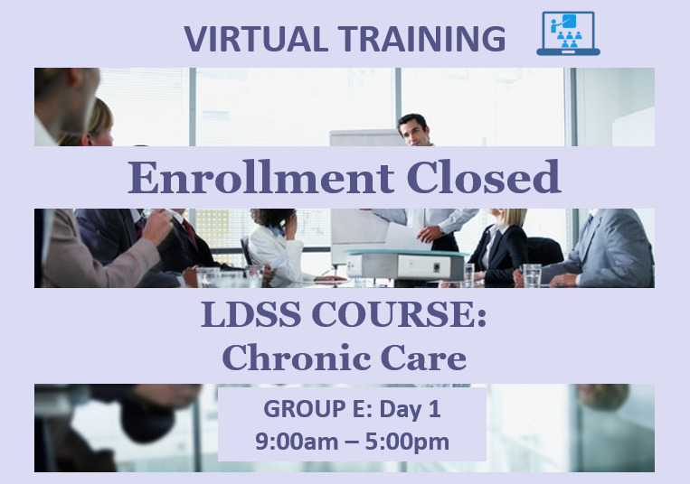 LDSS Chronic Care - Group E: Day 1 