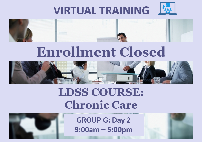 LDSS Chronic Care - Group G: Day 2