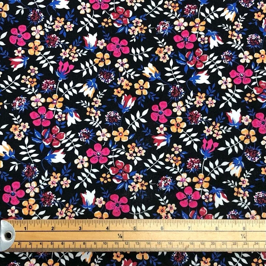 Delicate Flowers and Leaves Cotton Poplin.jpg