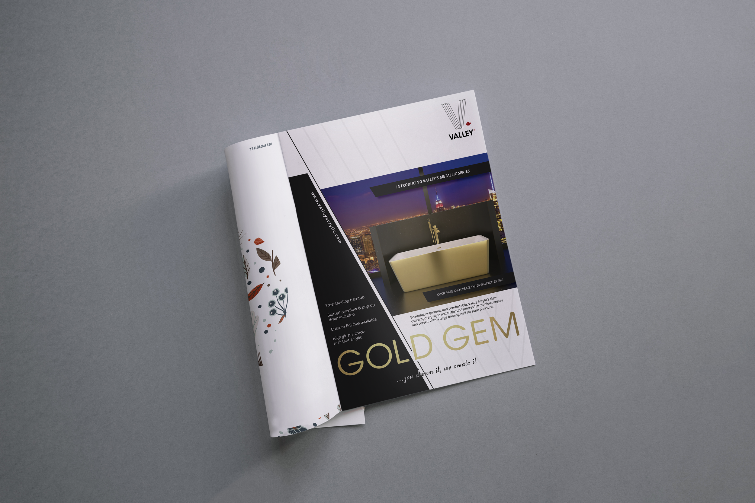 Gold Gem Full-Page Magazine Ad