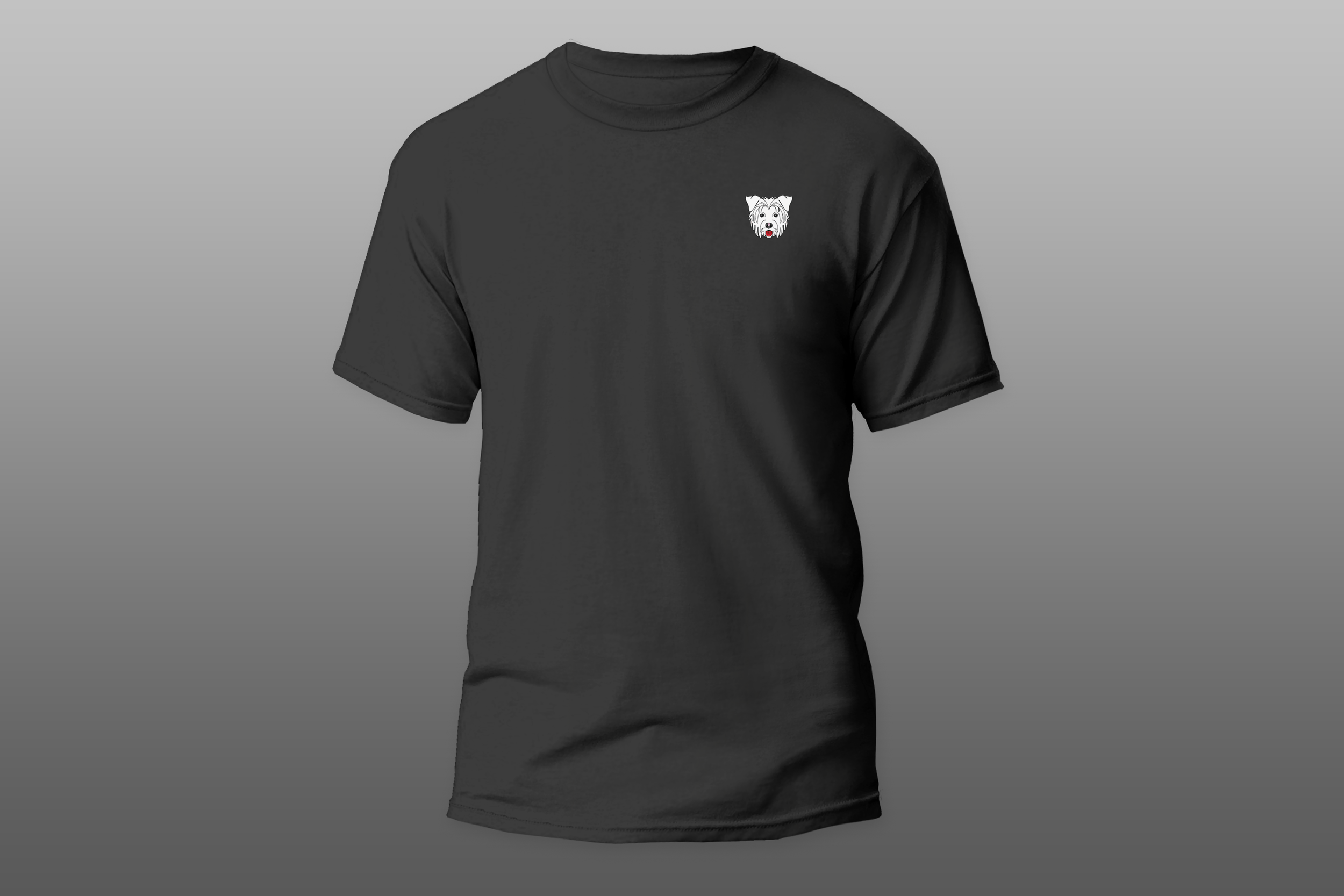White Terrier T-Shirt Mockup 2