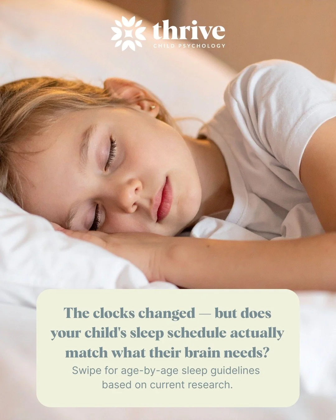 One of the most common things we hear from parents: "I think my child is getting enough sleep" &mdash; but they're not sure what that actually means for their child's age.

Sleep needs shift significantly from toddlerhood through the teen y