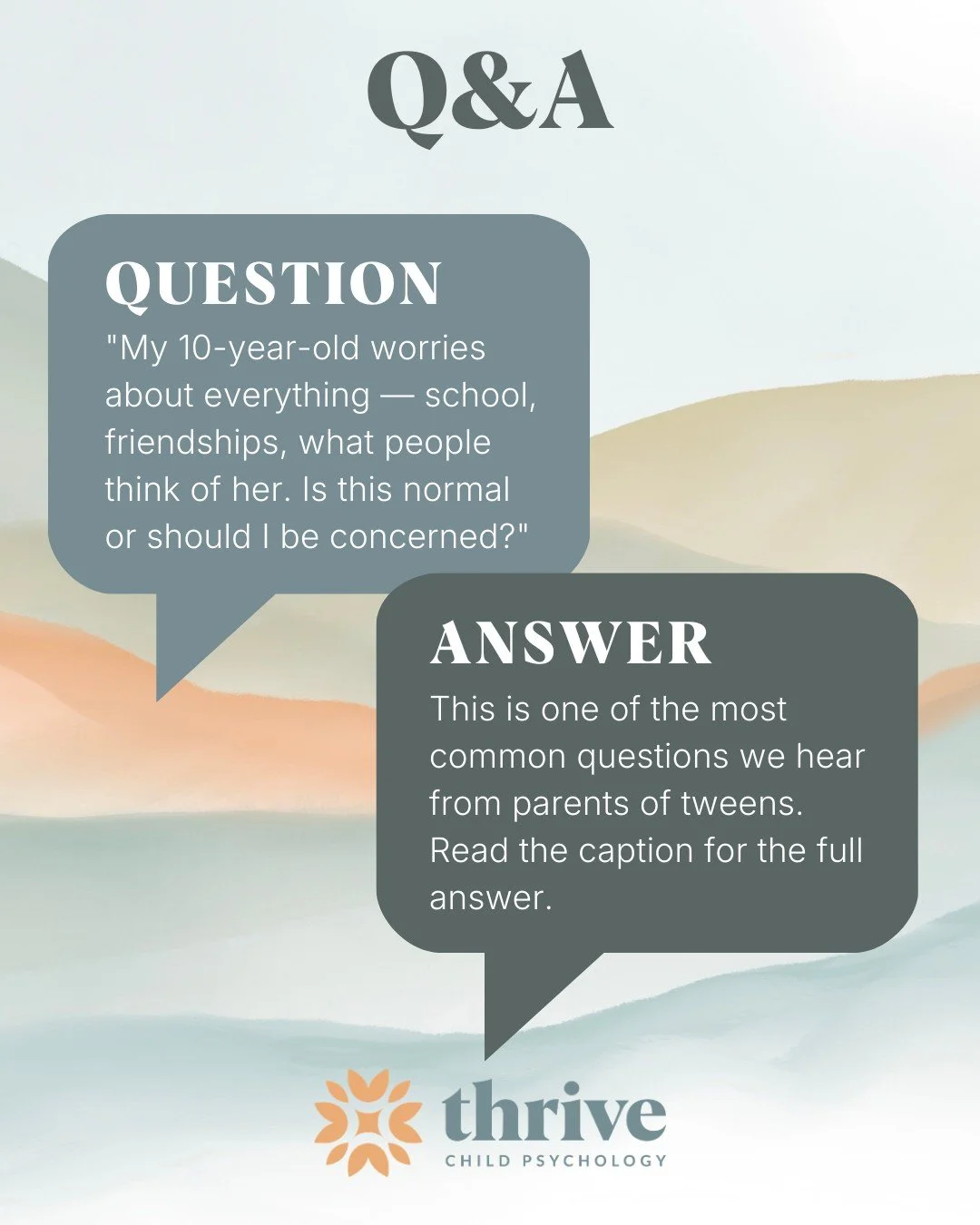 The short answer: some worry at this age is completely developmentally normal.

The tween brain is becoming more aware of social evaluation, consequence, and uncertainty &mdash; and worry is one of the nervous system's ways of responding to all three
