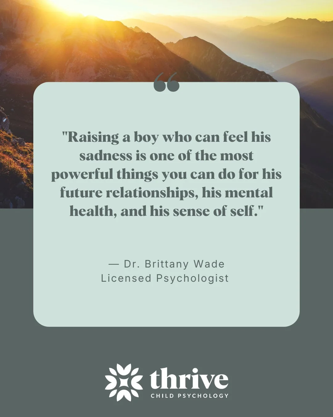 We talk a lot about emotional intelligence as a goal for kids. But for boys, we often send a contradictory message at the same time: feel your feelings &mdash; just not those ones.

Sadness in boys gets reframed as weakness. Boys who cry are told to 