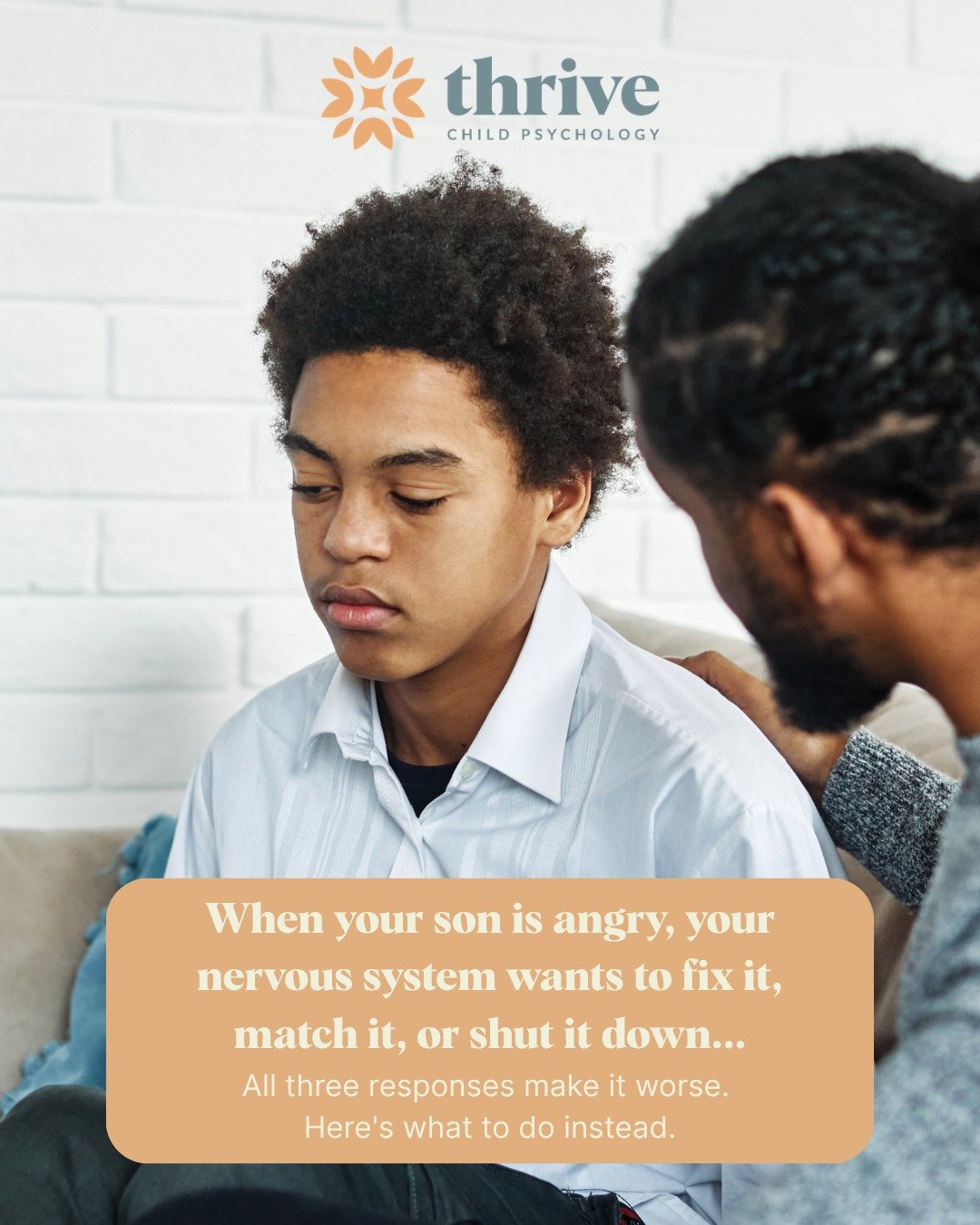One of the hardest things about parenting a boy who externalizes difficult emotions is that his anger activates something in us.

Our nervous system reads his dysregulation as a threat &mdash; and responds accordingly. We raise our voice, we shut it 