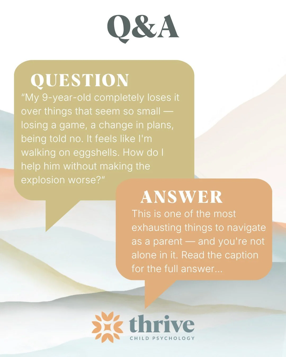 First: the explosion over a small thing is rarely about the small thing.

What looks like an outsized reaction to losing a game or being told no is usually the release of accumulated stress, frustration, or emotional tension that has been building ov