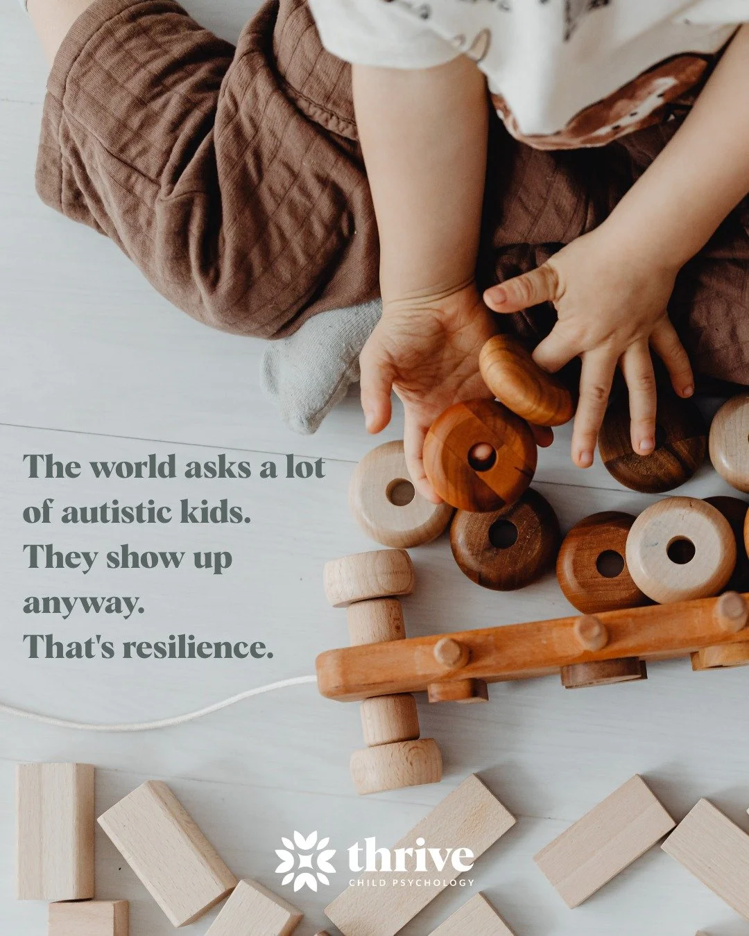 This month we're talking about resilience.

And we want to name something clearly:
Autistic kids are some of the most resilient people we know.

Not because their neurology is something to overcome. Not because they've had to "push through"