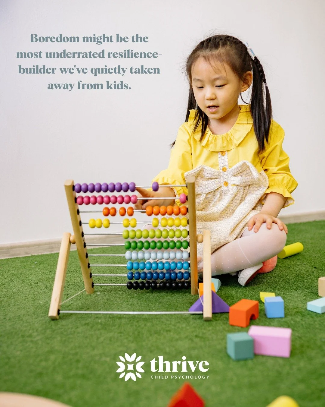 Boredom might be the most underrated resilience-builder we've quietly taken away from kids.

And most of us did it with the best intentions.

We filled the gaps. Signed them up for the thing. Put on the show. Handed over the device. Because an occupi