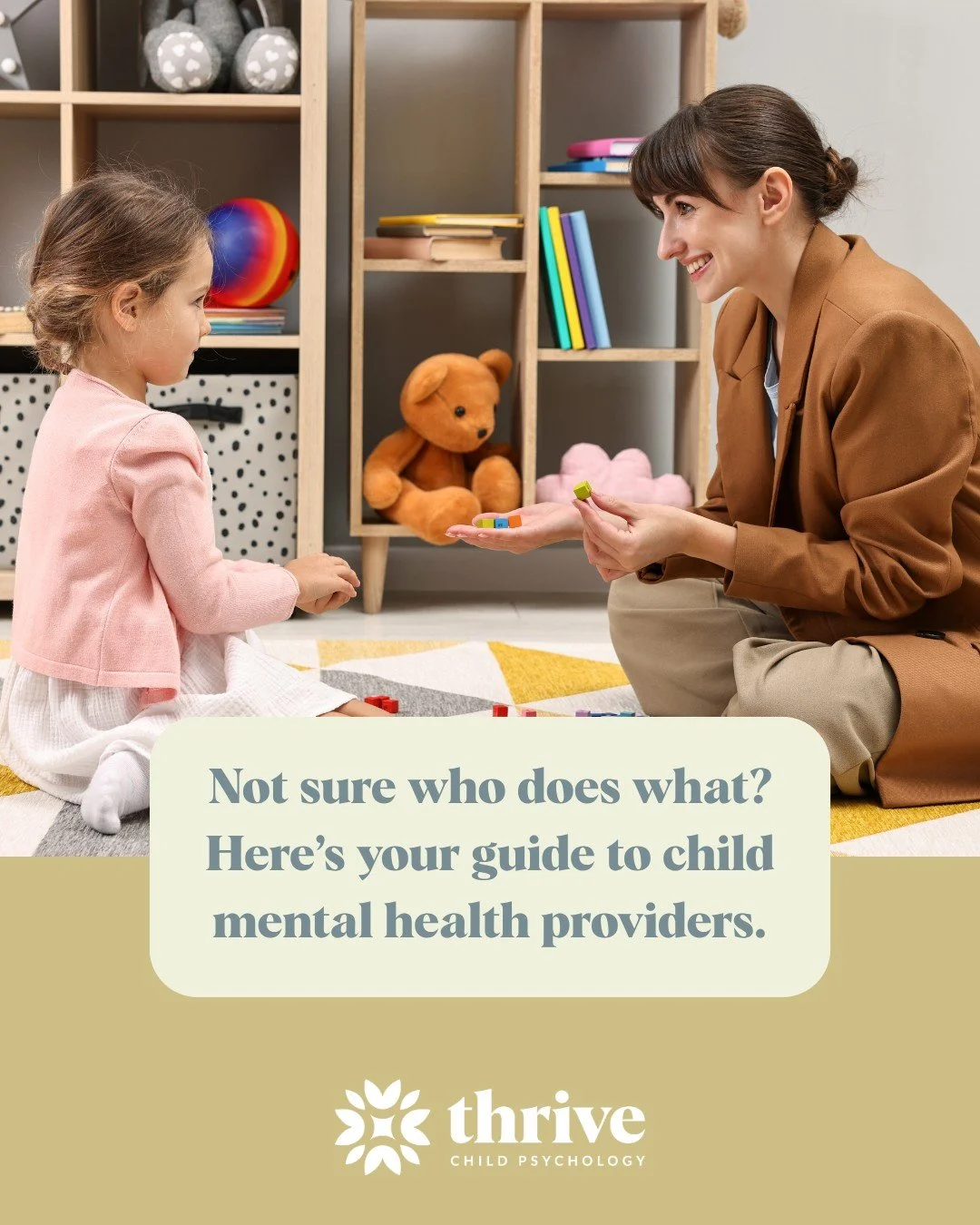 Day 2 of our Mental Health Awareness Month series...

One of the most confusing parts of getting your child help? Figuring out who to call. Swipe through for a quick breakdown of the providers you might encounter, and what each one actually does.

Pr