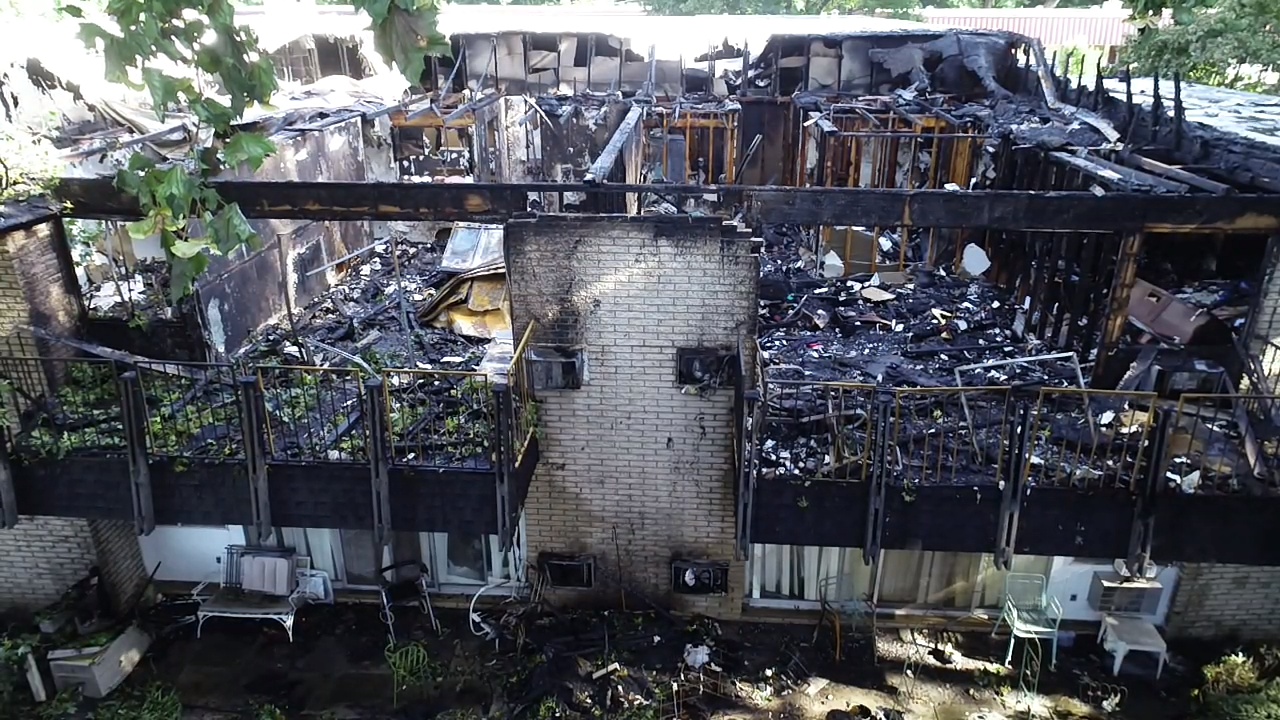 Drone at fire scenes with Magda International 