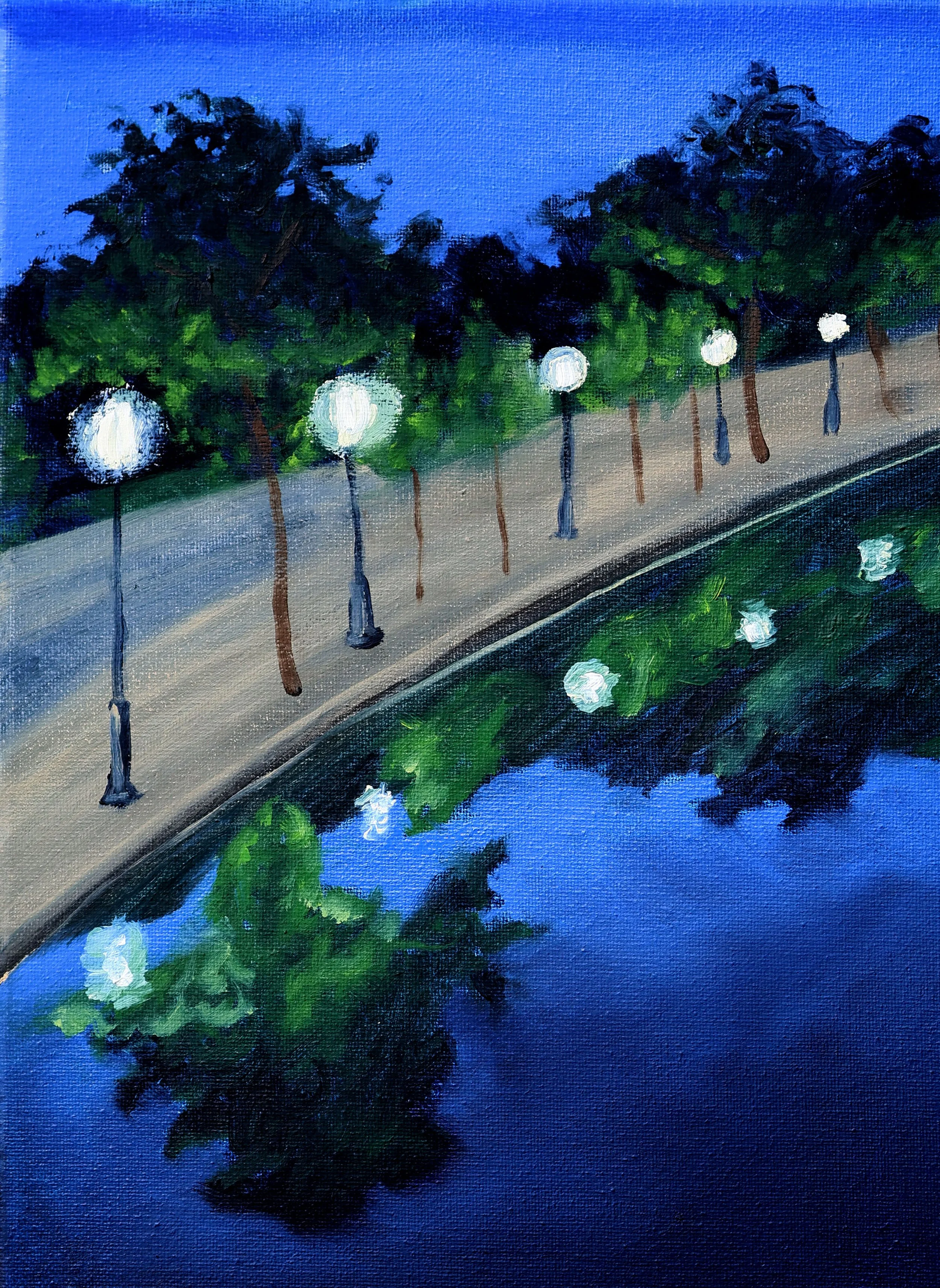 Detail, Canal St. Martin from Passerelle Bichat Study,