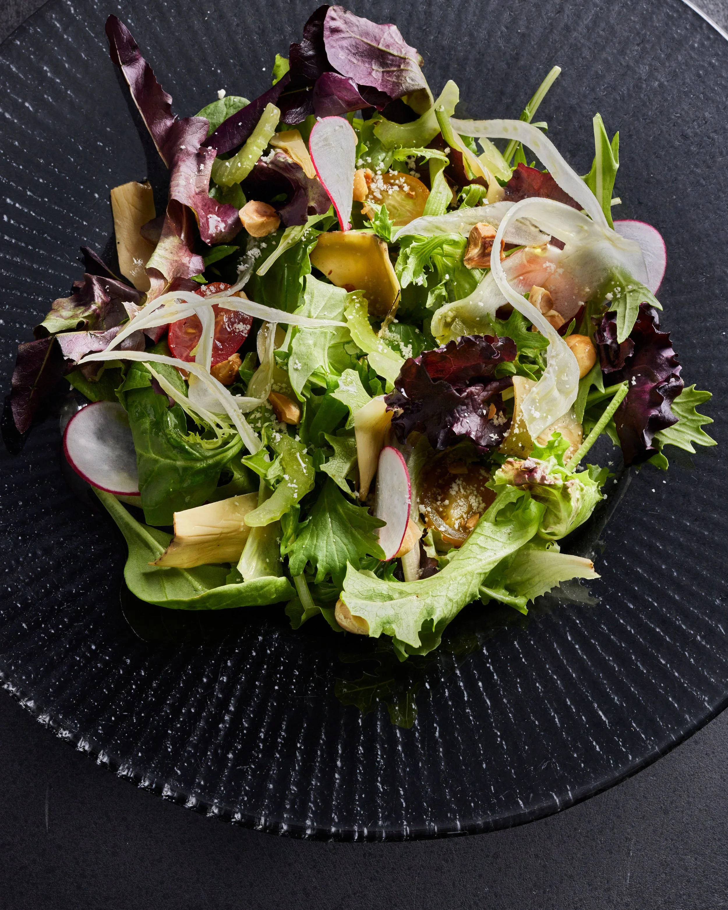 MYSTICANZA. SEASONAL FALL VEGETABLES, HAZELNUT, WHITE BALSAMIC VINAIGRETTE.jpg