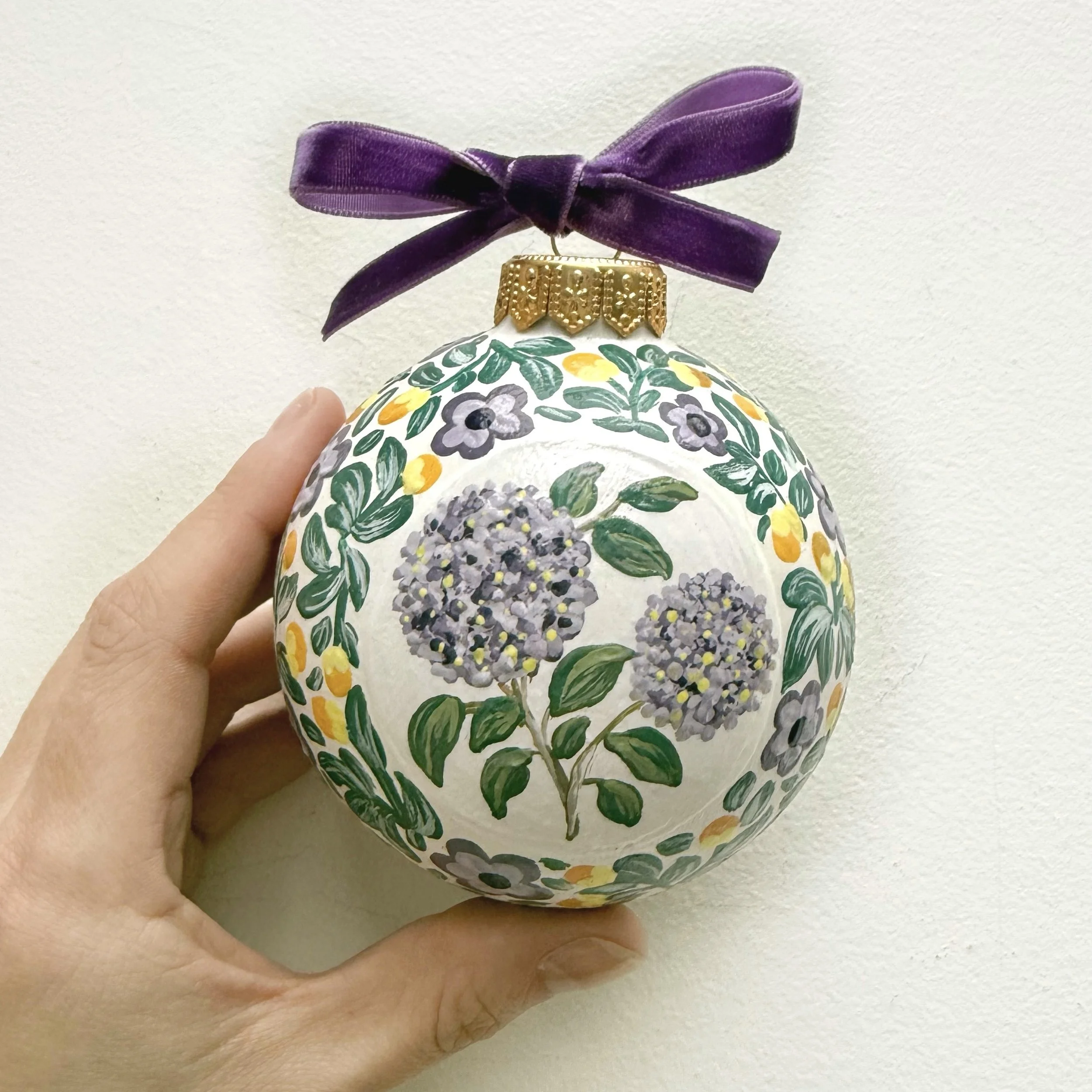 Purple Hydrangeas (Ornament)