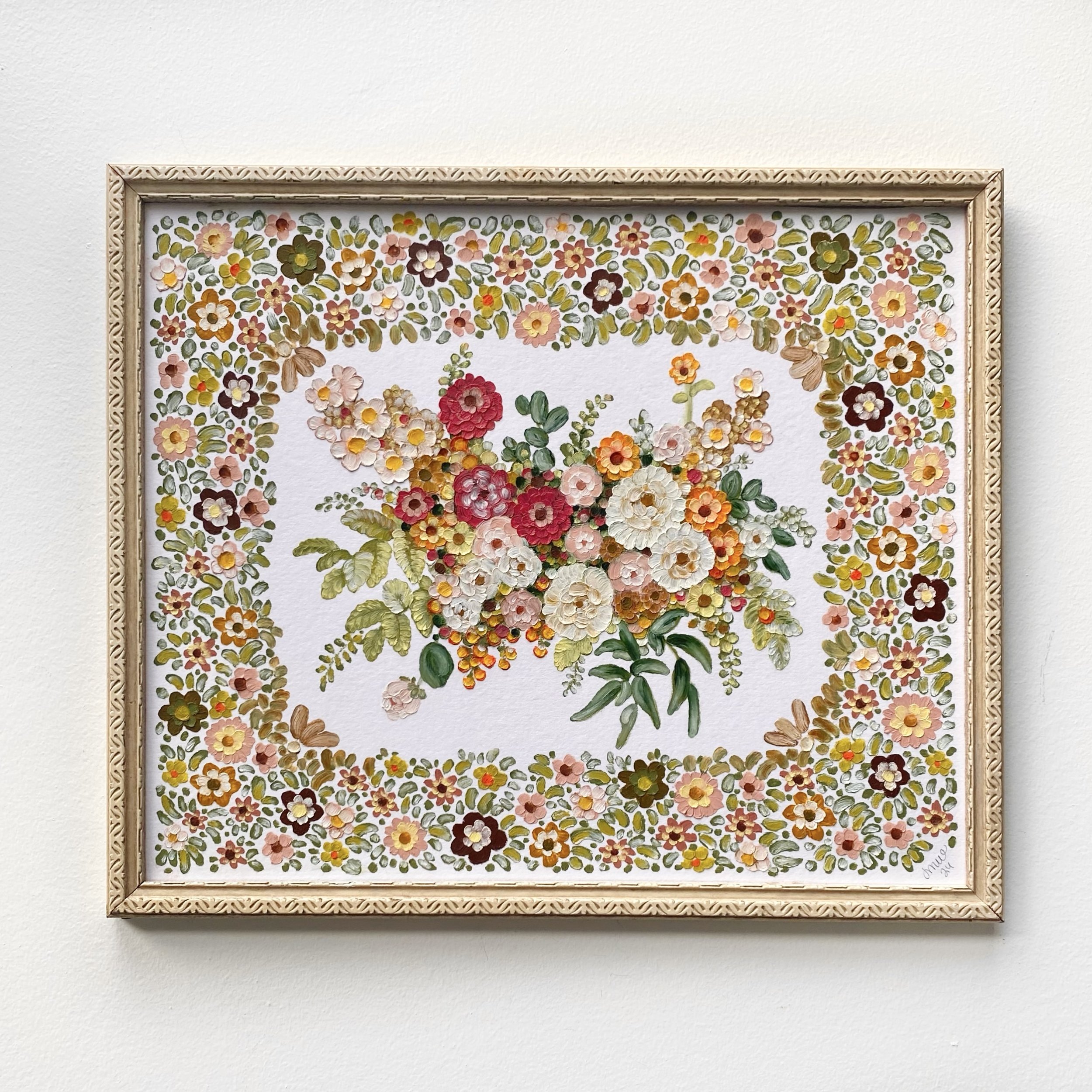 Painted Pressed Flowers i